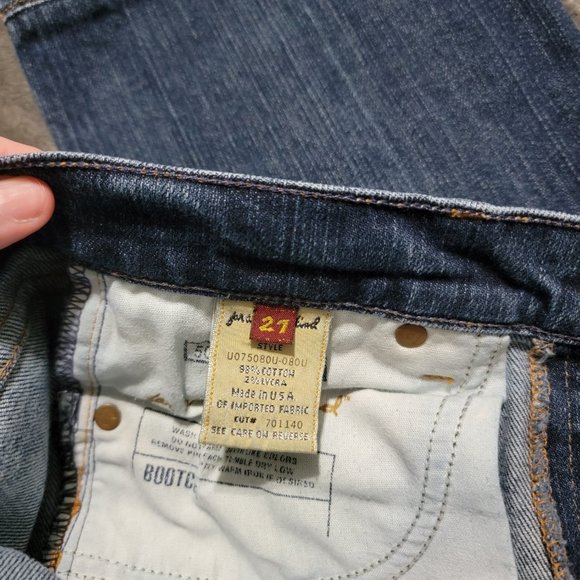 7 For All Mankind Jeans, Bootcut, Medium Wash, Size 27 - Picture 3 of 4